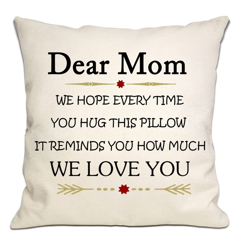 Dear Mom Pillow Cover
